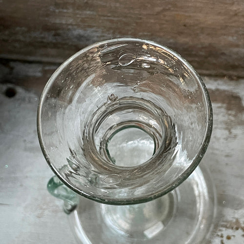 John Derian Tall Candlestick Holder With Handle Add To Cart Details 4" W X 7" H Recycled Glass Handblown Each Item Will Feature Unique Variations Made In France Tunisia And Turkey Please Note That Because This Item Is Handmade