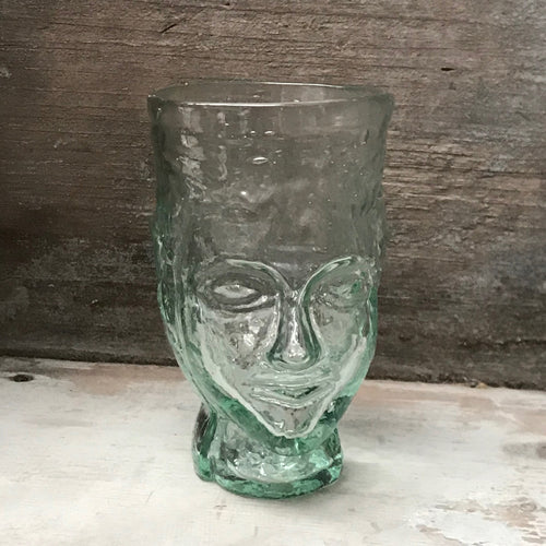 john derian Téte Cup Add to cart Details 3" W x 4" H Recycled Glass Handblown Each item will feature unique variations Made in France Tunisia and Turkey Please note that because this item is handmade the dimensions will vary.