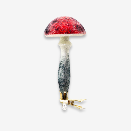 john derian Toadstool Mushroom Clip-On Ornament Add to cart All Holiday ornaments and items are final sale and are not eligible for return or exchange. With its classic colors and whimsical details this eccentric mushroom orna