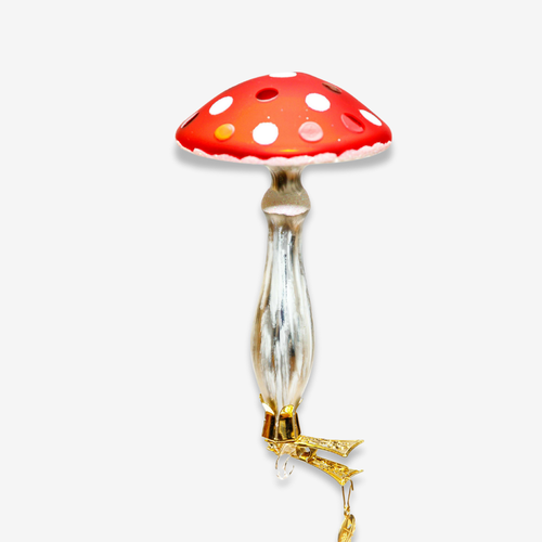 john derian Toadstool Mushroom Clip-On Ornament Add to cart All Holiday ornaments and items are final sale and are not eligible for return or exchange. With its classic colors and whimsical details this eccentric mushroom orna