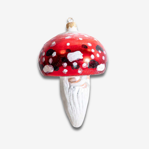John Derian Toadstool With Face Ornament Add To Cart All Holiday Ornaments And Items Are Final Sale And Are Not Eligible For Return Or Exchange.  With Its Bright Red And Whimsical Details This Eccentric Mushroom Ornament Brings