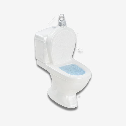john derian Toilet Bowl Ornament Add to cart A humorous twist for your tree: this Toilet Bowl Ornament features a whimsical design that captures the classic shape of a toilet bowl complete with a shiny porcelain finish and playf