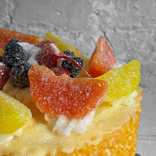 John Derian Torta Cake Candle Add To Cart Details 5.5" W X 8" H Paraffin Wax Each Item Will Feature Unique Variations Made In Italy Care Remove All Paper Before Burning. Not Intended For Children.   Cereria Introna Has Been P