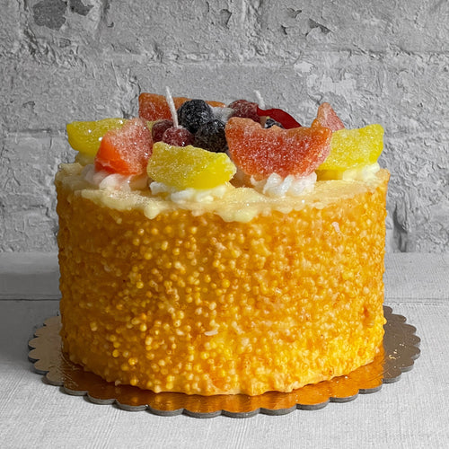 john derian Torta Cake Candle Add to cart Details 5.5" W x 8" H Paraffin Wax Each item will feature unique variations Made in Italy Care Remove All Paper Before Burning. Not intended for children.   Cereria Introna has been p