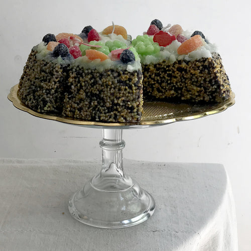 John Derian Torta Candita A Fette Chocolate Cake Slice With Fruit Candle Add To Cart Details Sold Separately 4" L X 3" W X 5" H Paraffin Wax Each Item Will Feature Unique Variations Made In Italy Care Remove All Paper Before B