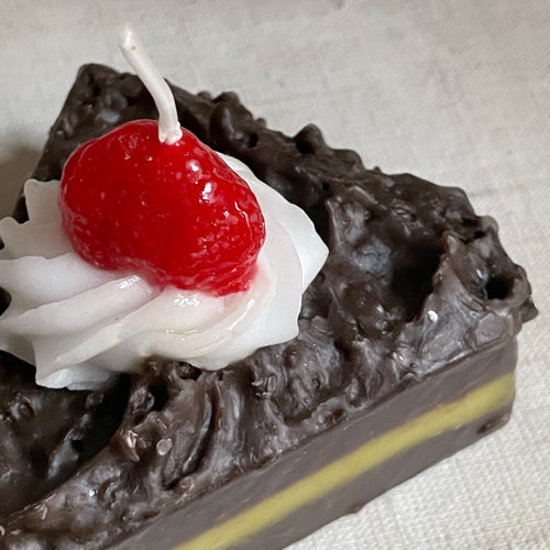 John Derian Torta Chocolate Frosted Cake Slice Candle With Strawberry Topping Add To Cart Details 5.5" L X 4.5" H Paraffin Wax Each Item Will Feature Unique Variations Made In Italy Care Remove All Paper Before Burning. Not Int