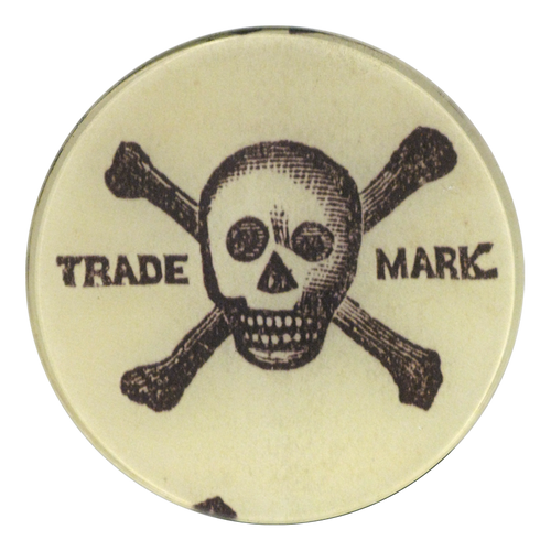 john derian Trademark (Skull & Crossbones) 5 1/4" Round Plate