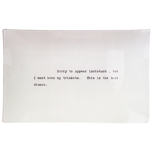 john derian Trinkets (Relationship Series) 9 x 14" Letter Tray