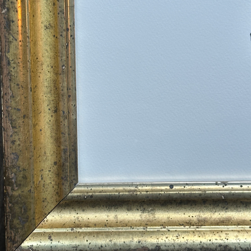 John Derian "Urn" In A Vintage Frame Ready To Ship Linocut