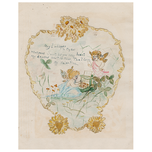 john derian Valentine (Typing Fairies) (p 202) 11" x 14" Rect. Tray