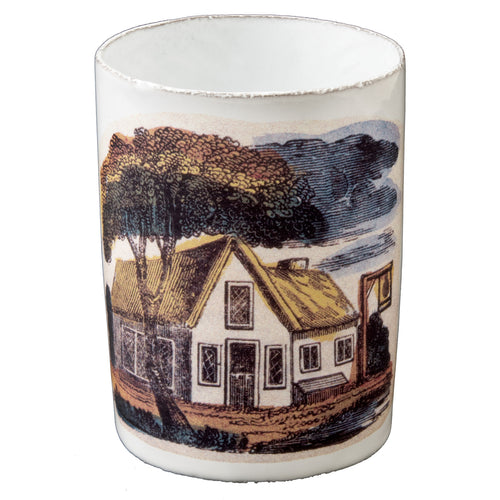 john derian Vase with House Under Tree Add to cart Vase Maison Details 3.3" Dimeter x 4.5" H Glazed terracotta Made in Paris Care Dishwasher safe on a moderate wash cycle. Not microwave safe.  John Derian teamed up with Astie