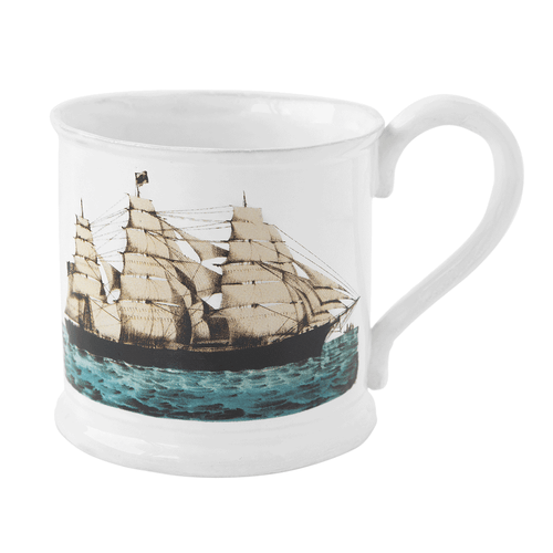 john derian Very Large New Republic Mug Add to cart Details 4.3" Diameter x 6.3" W x 4.7" H Glazed terracotta Made in Paris Care Dishwasher safe on a moderate wash cycle. Not microwave safe. John Derian teamed up with Astier de