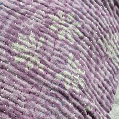 John Derian Vintage Sari Pillow (JFP-10) Add To Cart Jeanette Farrier Curates Exquisite Vintage Cotton Sari Fabrics From India Resulting In Her Exceptional Line Of Kantha Pillows And Blankets. This One-of-a-kind Pillow Or Sham I