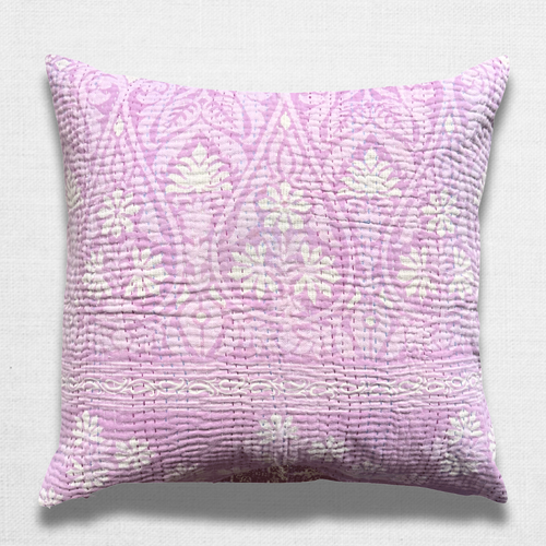 john derian Vintage Sari Pillow (JFP-10) Add to cart Jeanette Farrier curates exquisite vintage cotton sari fabrics from India resulting in her exceptional line of kantha pillows and blankets. This one-of-a-kind pillow or sham i