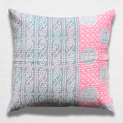 john derian Vintage Sari Pillow (JFP-12) Add to cart Jeanette Farrier curates exquisite vintage cotton sari fabrics from India resulting in her exceptional line of kantha pillows and blankets. This one-of-a-kind pillow or sham i