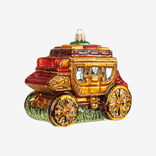 john derian Western Stage Coach Ornament Add to cart All Holiday ornaments and items are final sale and are not eligible for return or exchange.  Details 4.25" W