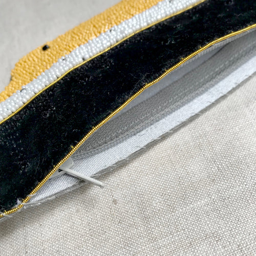 John Derian Wide Brush Craftsman Pouch Add To Cart Details  7.2" W X 3.3 H Each Item Will Feature Unique Variations Handmade From recycled Materials   Rooted in Their Principle Notion Of Sustainability And Simplicity Puebco