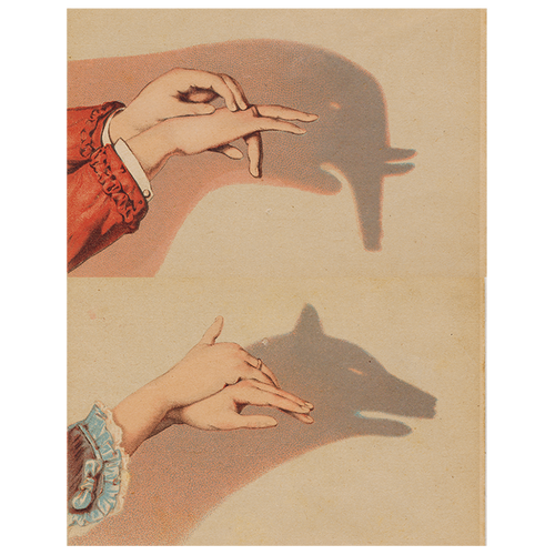 john derian Wolf Shadow Puppet (p 112) 11" x 14" Rect. Tray