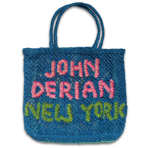 John Derian Woven 30th Anniversary John Derian New York Tote Canvas Tote Bags