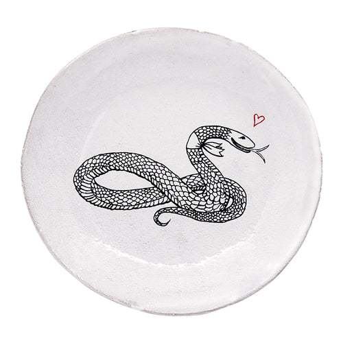 john derian Year of the Snake Saucer Add to cart See all of Astier de Villatte's ceramics and more here. Details 5.4 × 5.4 × 0.7 in Black Terra Cotta with White Enameled Glaze Each item will feature unique variations Made in P