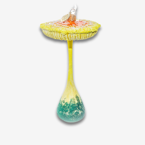 john derian Yellow & Orange Mushroom Ornament Add to cart All Holiday ornaments and items are final sale and are not eligible for return or exchange. With its bright yellow hues and whimsical details this eccentric mushroom or