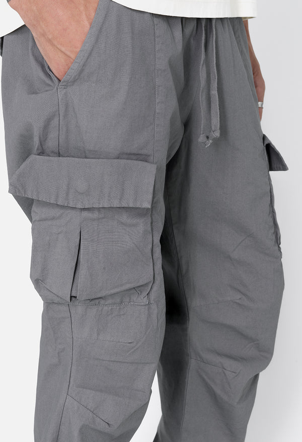John Elliott Back Sateen Cargo Pants Charcoal
