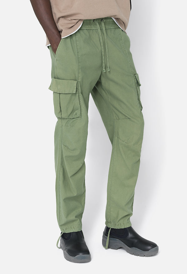 john elliott Back Sateen Cargo Pants Olive