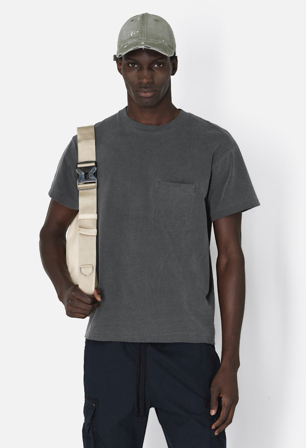 John Elliott Campus Pocket Tee Washed Black