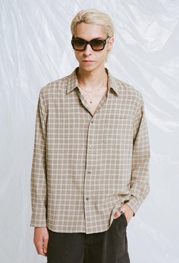 John Elliott Cloak Button Up Prato Check