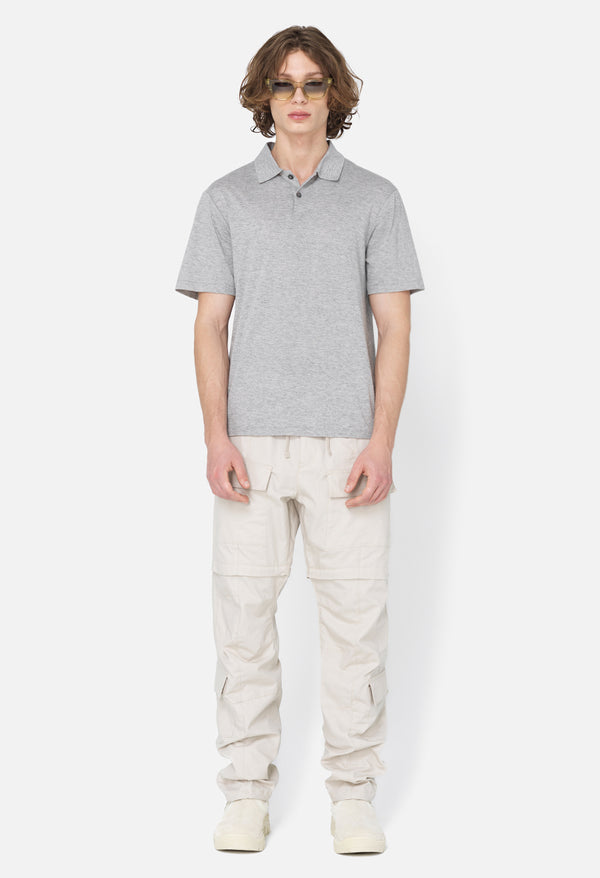 John Elliott Cotton Cashmere Polo Grey