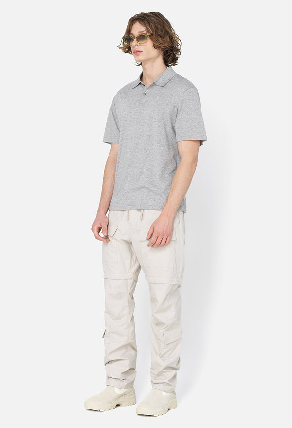 John Elliott Cotton Cashmere Polo Grey