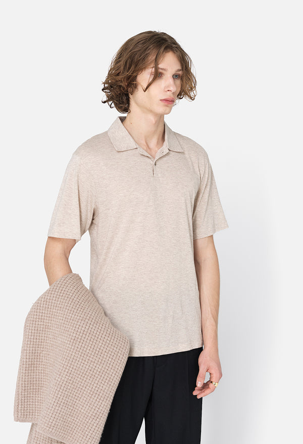 John Elliott Cotton Cashmere Polo Tan