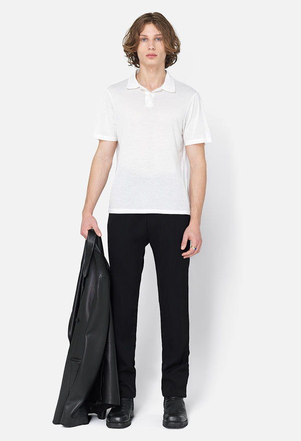 John Elliott Cotton Cashmere Polo White