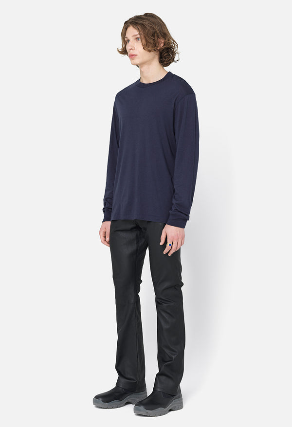 John Elliott Cotton Cashmere Pullover Navy