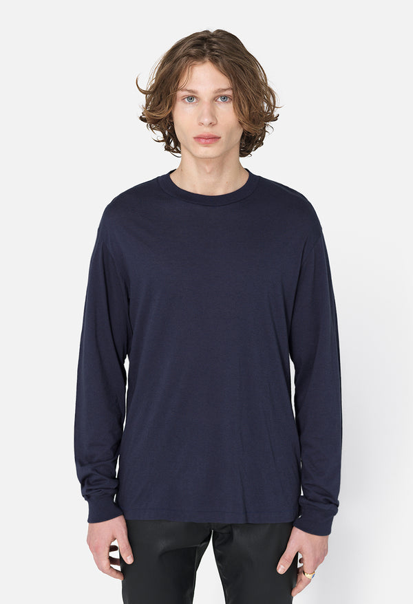John Elliott Cotton Cashmere Pullover Navy