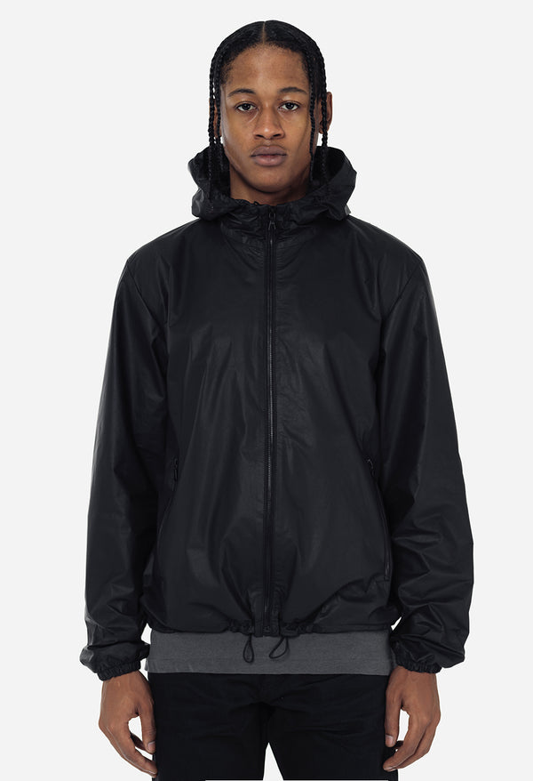 John Elliott Leather Adapt Anorak Black