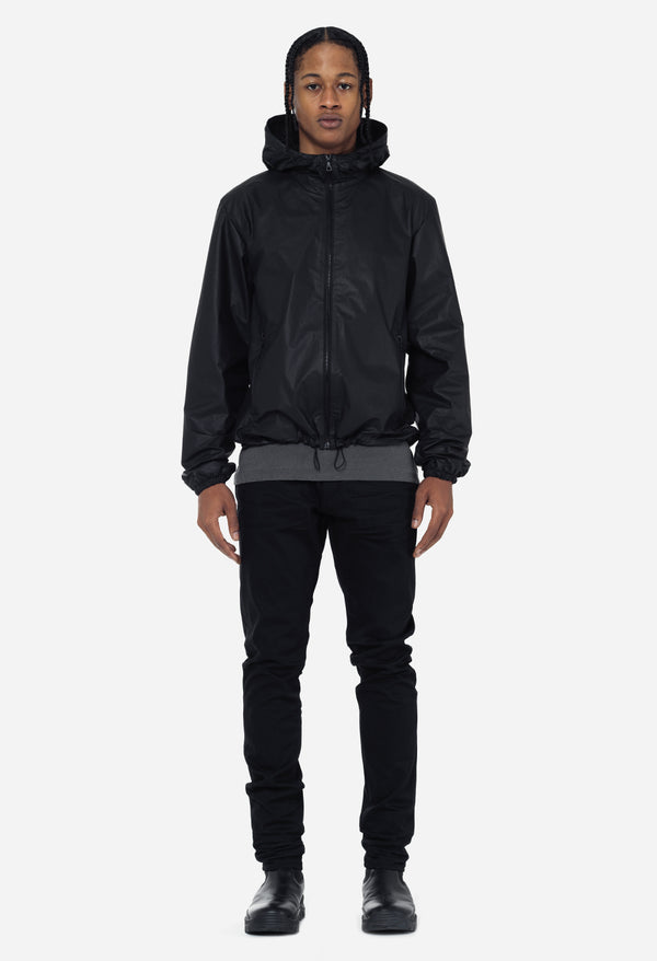 John Elliott Leather Adapt Anorak Black