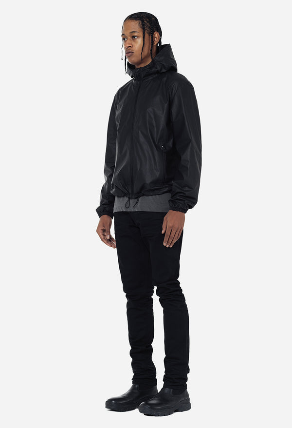 John Elliott Leather Adapt Anorak Black