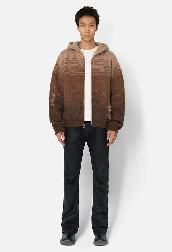 John Elliott Leather Caribou Bootcut Black Plonge