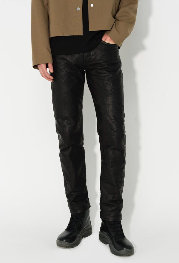 John Elliott Leather Daze Black
