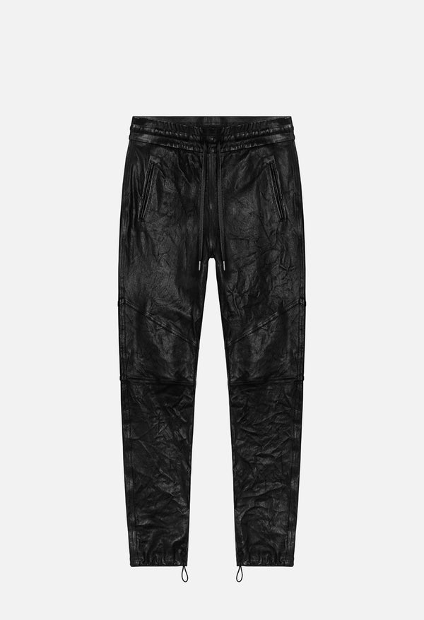 John Elliott Leather Escobar Pants Black