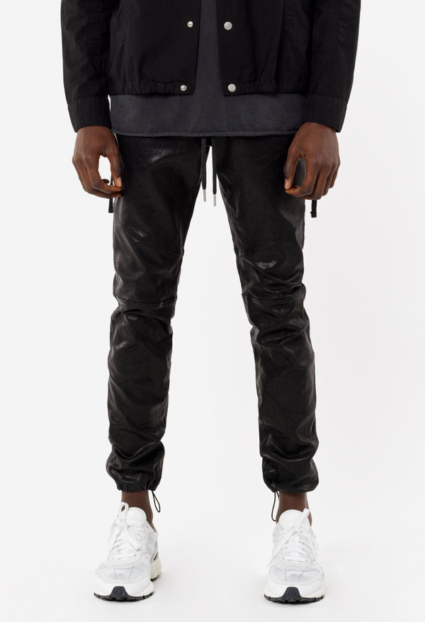 John Elliott Leather Escobar Pants Black