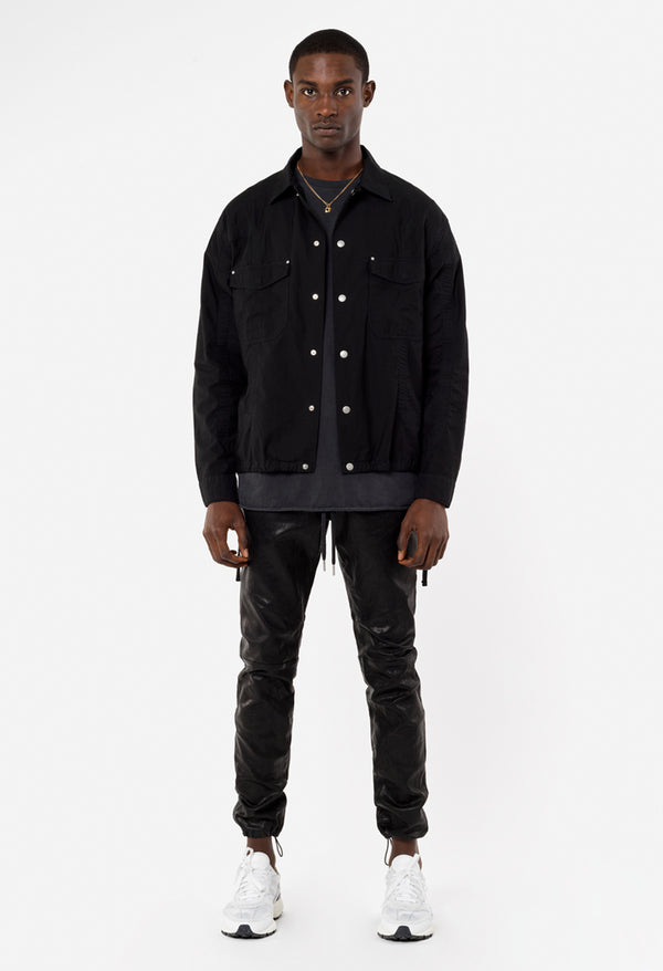 John Elliott Leather Escobar Pants Black