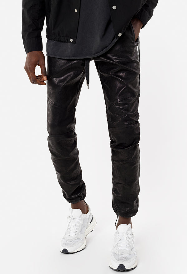 john elliott Leather Escobar Pants Black