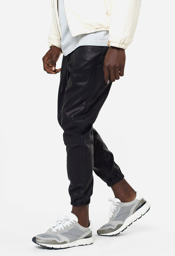 john elliott Leather LA Pants Black