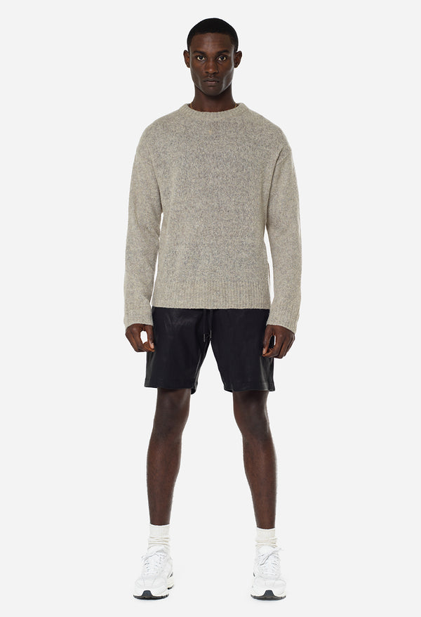 John Elliott Leather LA Shorts Black