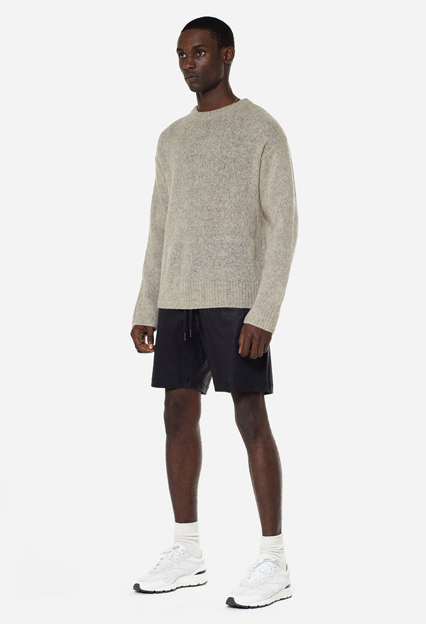 John Elliott Leather LA Shorts Black