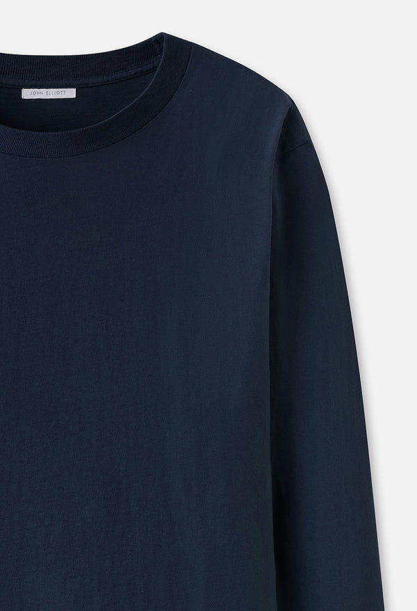 John Elliott Ls University Tee Dark Navy