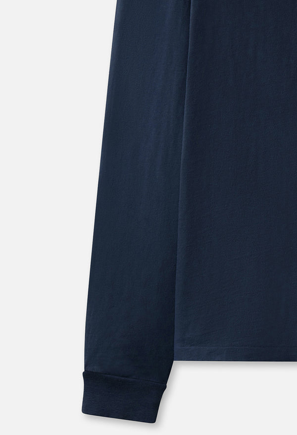 John Elliott Ls University Tee Dark Navy