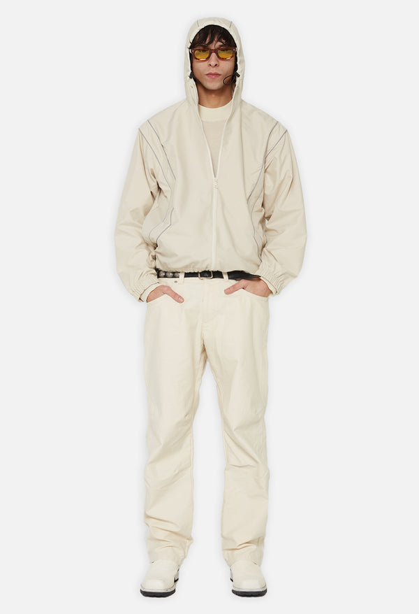 John Elliott Paneled Nylon Anorak Ivory